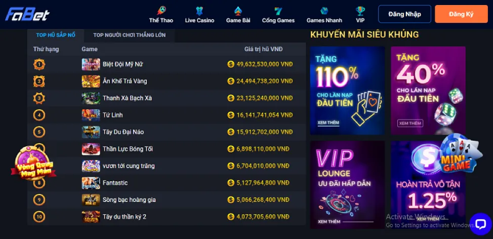 Hình ảnh quảng cáo các chương trình khuyến mãi và ưu đãi đặc biệt của Q8bet Casino